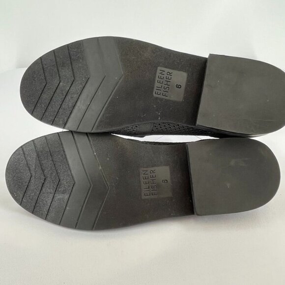 Eileen Fisher Demi Recycled Stretch Knit Loafer Size 6 Charcoal Gray Slip On - Picture 9 of 12
